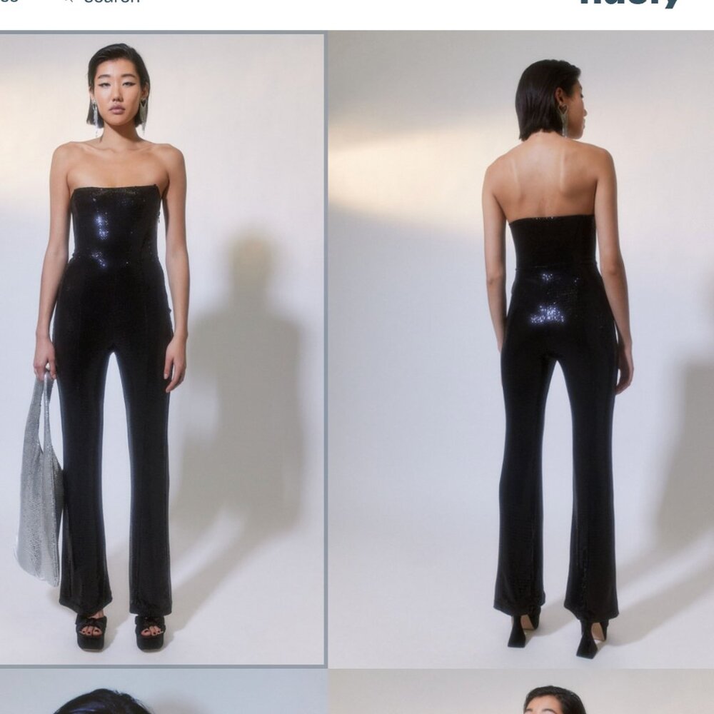 Urban Outfitters New with tags black sequin jumpsuit